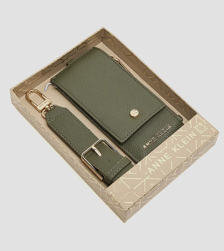Anne Klein  Anne Klein Logo Detail Zippered Wallet for Women | Best Price UAE